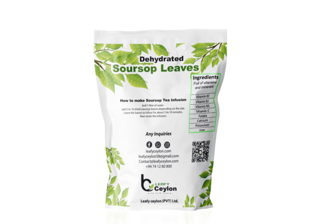 SOURSOP GRAVIOLA HOJAS DE GUANABANA 200 DEHYDRATED LEAVES PREMIUM QUALITY - Image 2