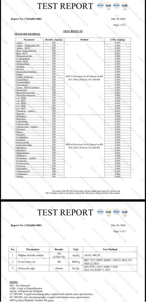Premium Dried Soursop Leaves Supplier & Exporter | Leafy Ceylon 5 Leafy ceylon soursop lab report